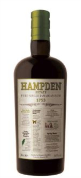 Image sur Hampden 1753 Pure Single Jamaican Rum 46° 0.7L